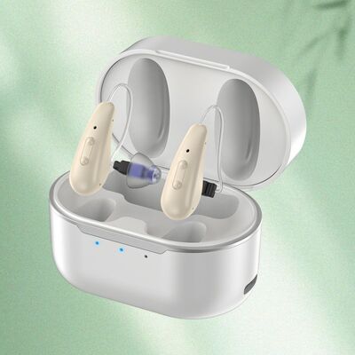 سمعک‌های بدون نسخه ۵ سطحی از نوع پشت گوشی (BTE) با ۱۶ کانال برای بهبود عملکرد شنوایی و کاهش نویز پس‌زمینه