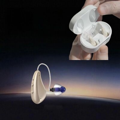 Battery Life 14 Hours ITE Bluetooth Hearing Aids Compact Size 28.4mm 9.9mm 7.6mm Wireless Hearing Device Comfortable Fit